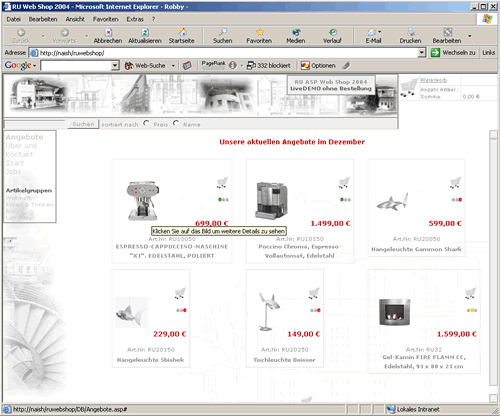 Online Internetshop